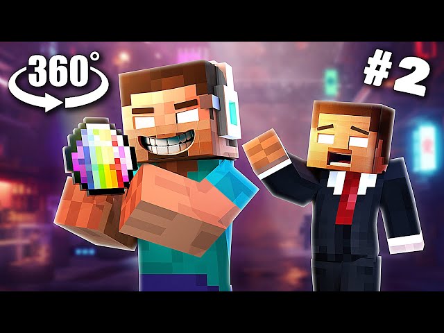 VR 360° HEROBRINE 2124 || Part2 (Minecraft Animation)