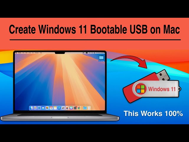 Create windows 11 Bootable USB Drive on Mac 2024 | easy method