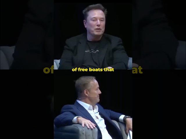 Elon Musk: "Why People Don't Use The Free Boats?" 😳 #elonmusk #shorts