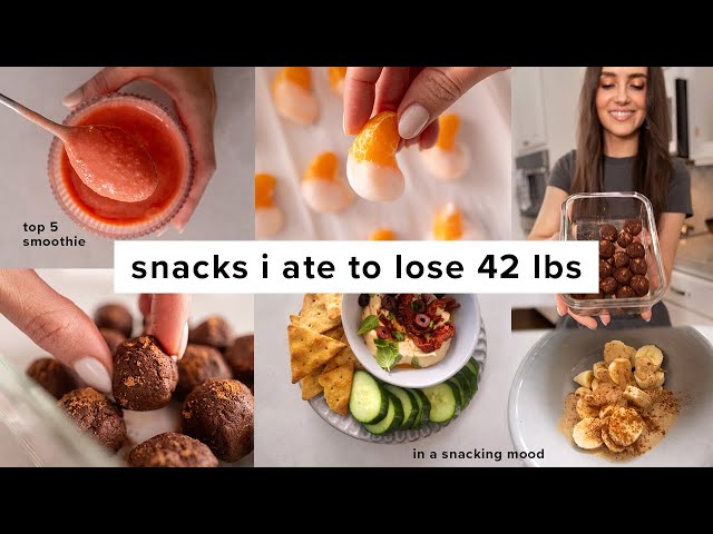 Easy snacks I ate to lose 42 lbs (low calorie + delicious)