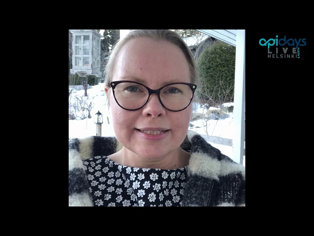 Welcome to apidays Helsinki & North from Hanna Pikkusaari, Smart Technology Advisor at Osaango