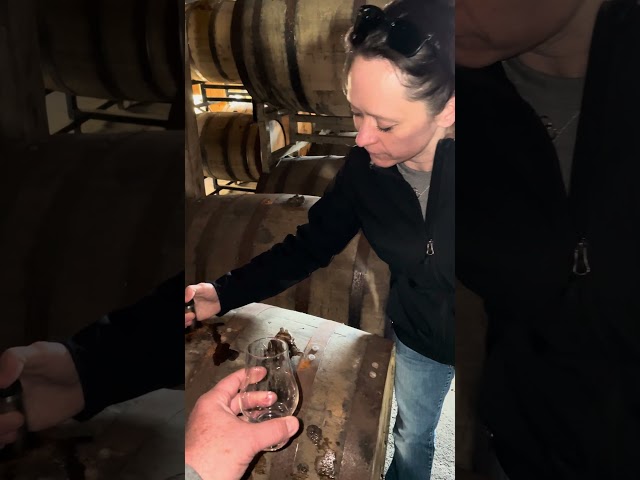 Drinking #Bourbon from the Barrel at J  Henry & Sons Distillery in Dane, Wisconsin #JHenry