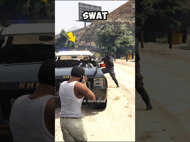 If You Aim at SWAT Officers in Every GTA Game #gta