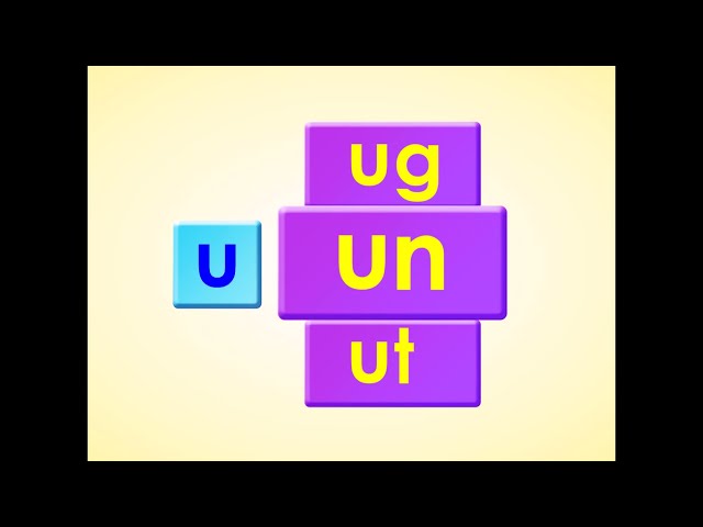 -ug, -un, -ut l Short Vowel u l Word Chant l Phonics Monster