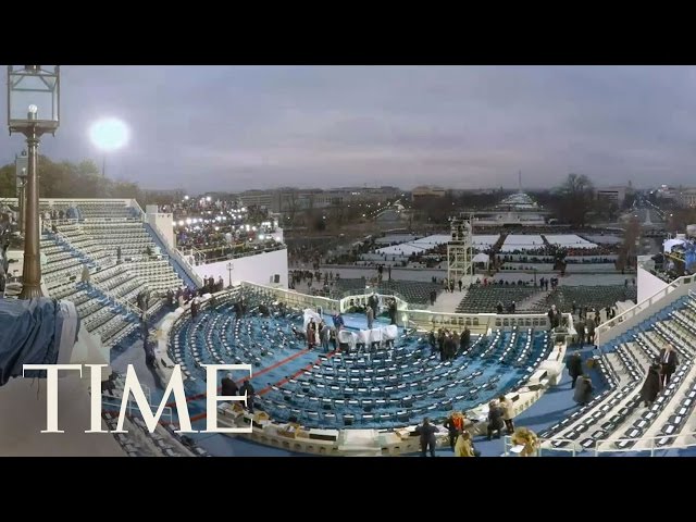 Donald Trump Inauguration Time-Lapse At Capitol In VR | 360 Video | TIME