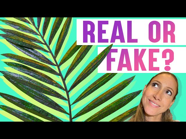 How to Make Realistic Palm Leaves Cake Topper