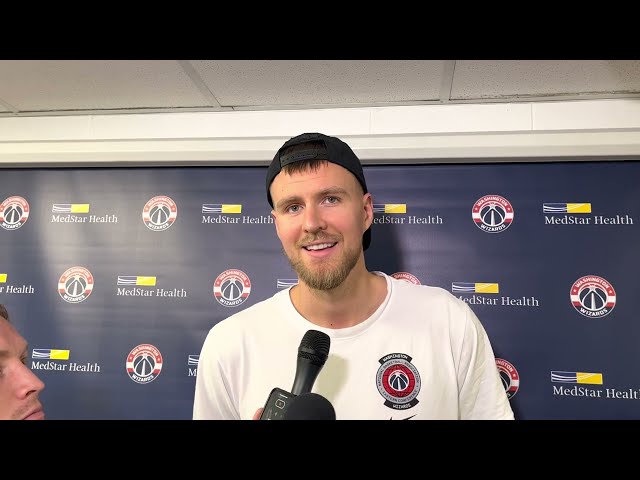 Kristaps Porzingis after Washington Wizards Open Practice 10/11/2022