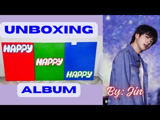 Unboxing Happy Album by Jin