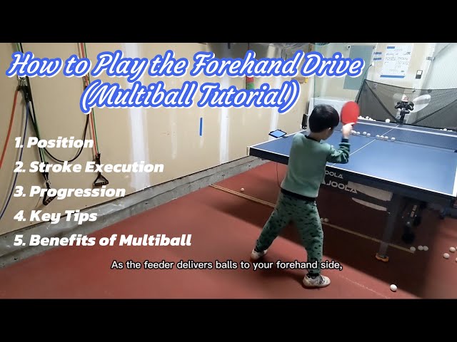 How to Play the Forehand Drive in Table Tennis (Multiball Tutorial)