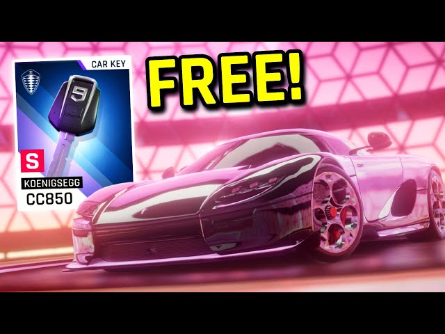 Asphalt 9 - Claiming & Unlocking a FREE Koenigsegg CC850!