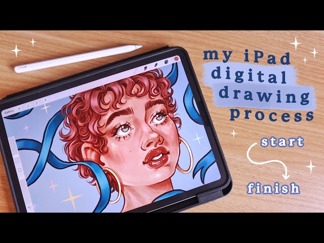 Full Digital Drawing Process & New iPad Tour!