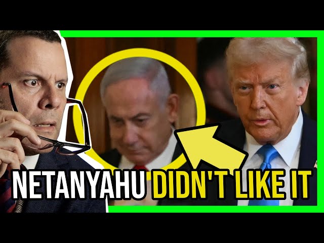 How Netanyahu's BODY LANGUAGE changed to Trump 'OWNING' Gaza