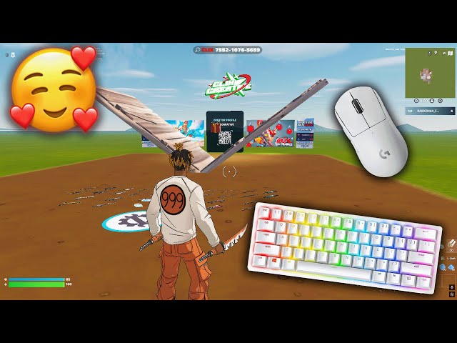 😴 1v1 CLIX Build fight / ASMR  gameplay 😴 (Fortnite KBM ASMR)