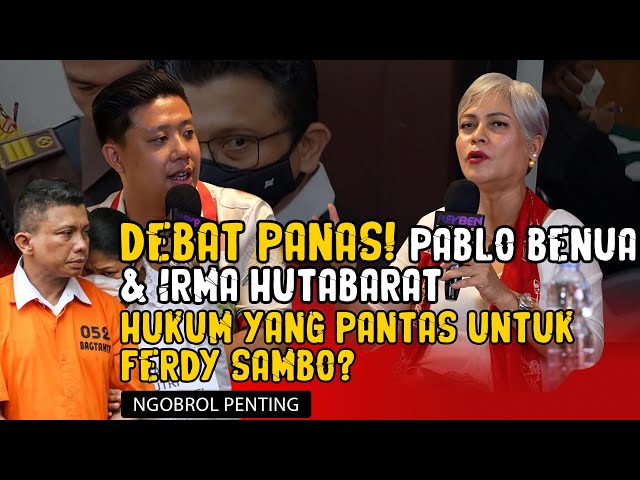 DEBAT PANAS PABLO BENUA DAN IRMA HUTABARAT SOAL KASUS FERDY SAMBO! MEETING ROOM