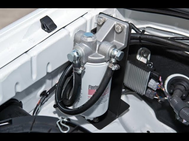 Fuel pre-filter kit fitted in the Land Cruiser 70 Series