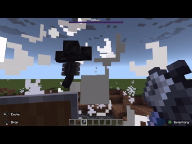 Minecraft wither :real vs faked