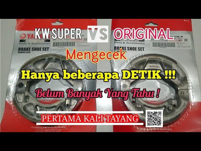 PERTAMA KALI TAYANG .. cara membedakan kampas rem asli dan palsu hanya beberapa detik !!!