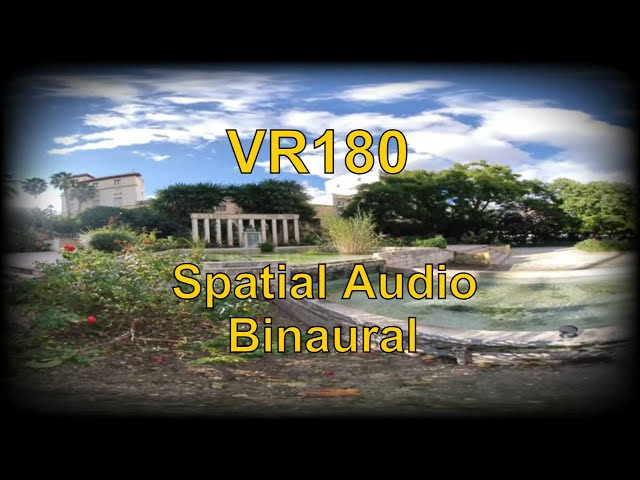 Spatial, binaural sound of water, asmr, vr180