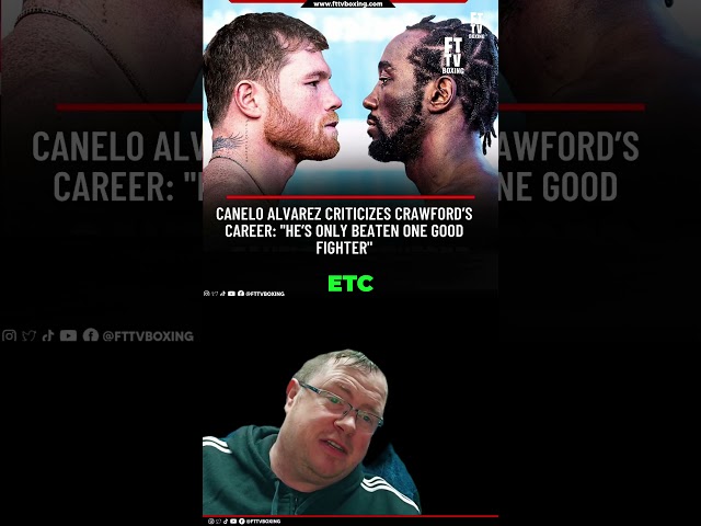 🥊 Canelo EXPOSES Crawford's Record! 🚨 #shorts