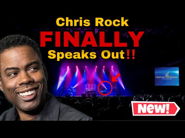 Chris Rock Finally SPEAKS OUT About Will Smith Oscars SLAP !!!