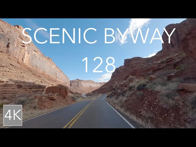 Moab Utah Scenic Byway 128 Scenic Drive - 4K Driving Tour