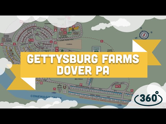 Gettysburg Farms Campground 4K 360° Tour | Dover PA (RV Life)