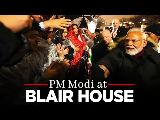 LIVE: PM Narendra Modi Arrives at Blair House, USA