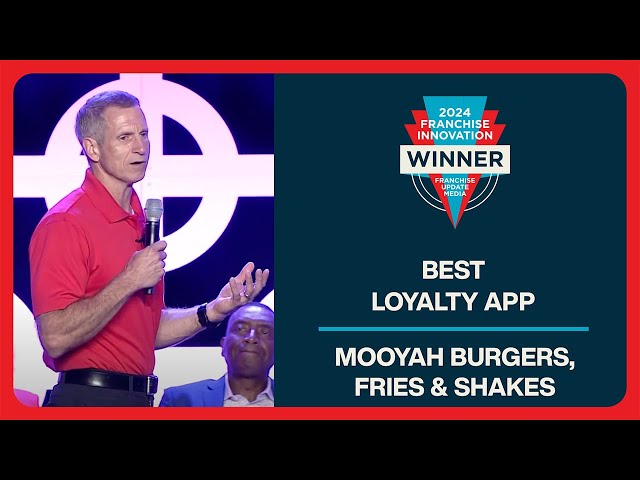 MOOYAH Burgers, Fries & Shakes Wins Innovation Award for Best Loyalty App at #FCXC24