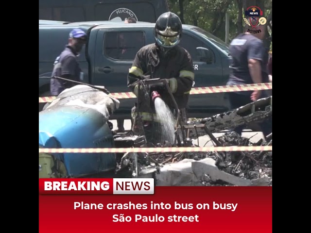 Desitdown News (Plane crashes into bus on busy São Paulo street) #desitdown #news