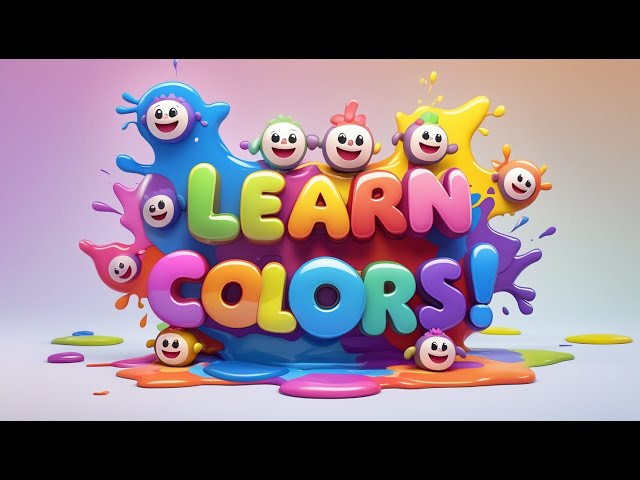 Learn Colors with Song! Toddler Color Video Song | Learn ABC with Music & Colorful 3D Animation! C22