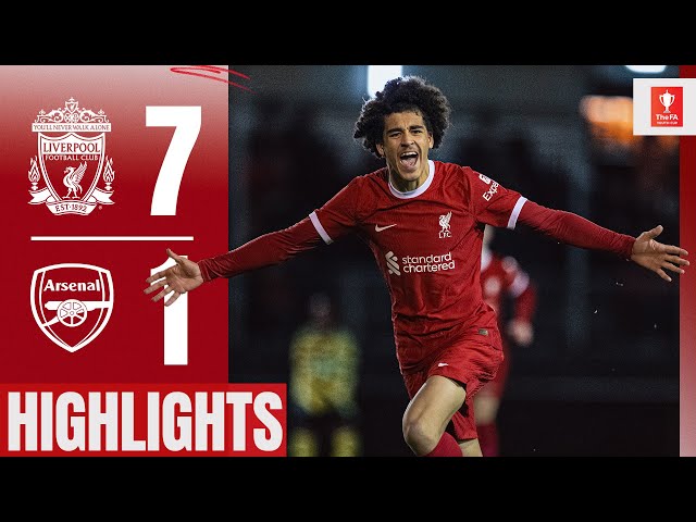 Reds score SEVEN in FA Youth Cup win! Liverpool 7-1 Arsenal | Highlights