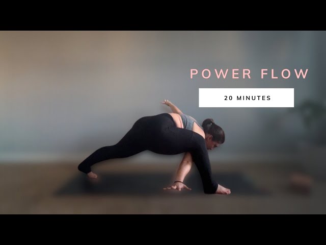 20 min Power Flow for Strength and Flexibility - Power Yoga for Tight Hips and Mobility