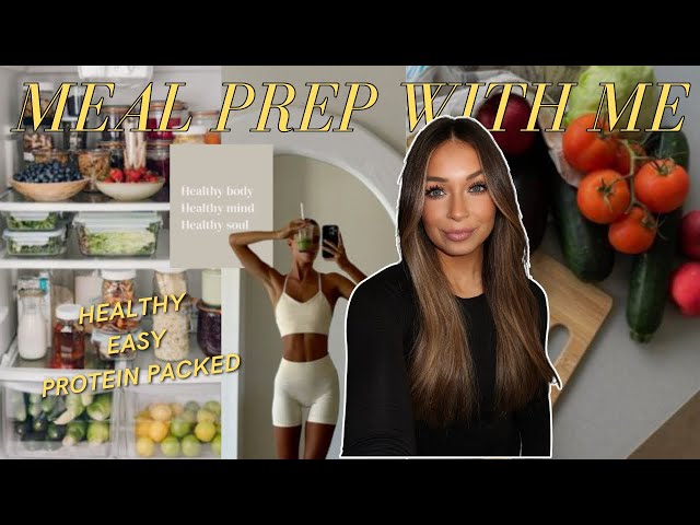 Meal Prep with Me! | High Protein, EASY, Healthy Meals in under 1 Hour + Grocery Haul!