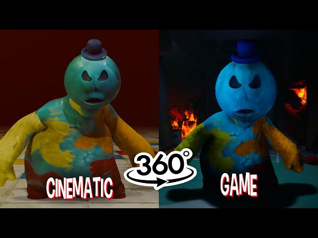 360° VR Poppy Playtime 4 - Doey is losing control of himself (Game VS Cinematic)