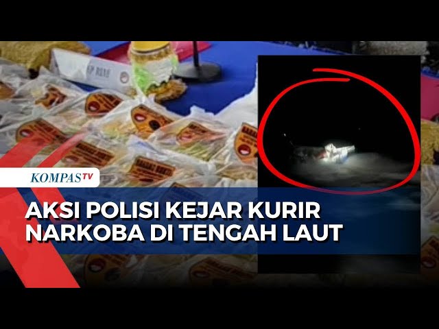 Viral! Begini Aksi Polisi di Riau Kejar Kurir Narkoba di Tengah Laut