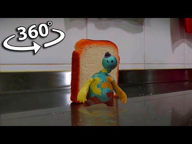 Toast falling over Doey the Doughman | 360° VR Video | Poppy Playtime Chapter 4