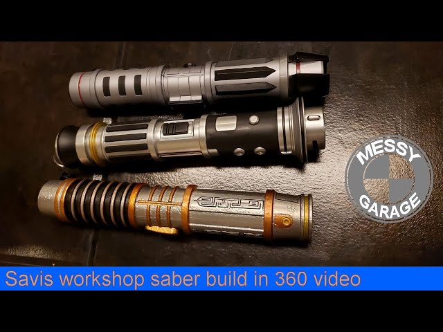 @MessyGarageBMW builds a lightsaber at savis workshop.