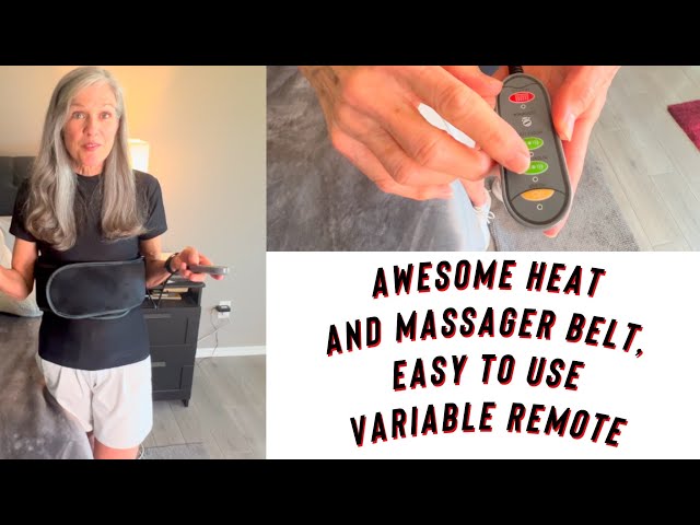 Comfier Massage & Heater Belt Works Great, Has Variable Remote! #massageheaterbelt