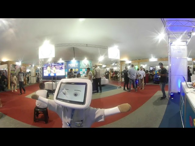 Stand Sebrae no evento Costa Verde Negócios - Vídeo robô