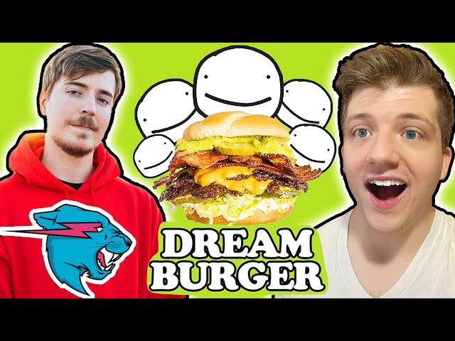 Mr Beast DREAM BURGER Looks GROSS? Dream Burger TASTE TEST! MrBeast Burger Review