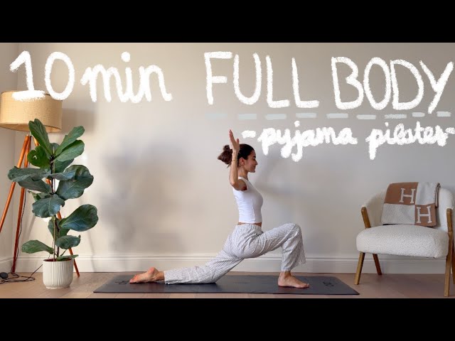 10MIN full body pilates workout [in pyjamas!] (no equipment)