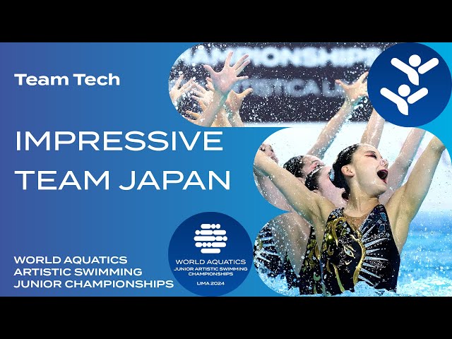 🥈 Impressive Team Tech routine from 🇯🇵 Japan | Artistic Swimming Junior Championships 2024