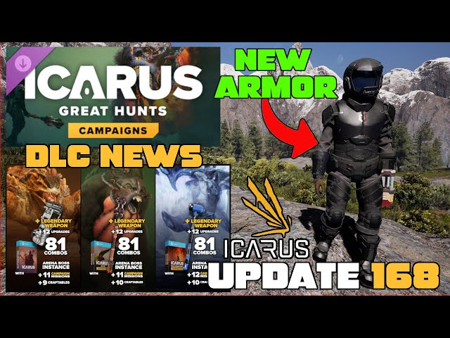 Icarus Week 168 Update! NEW Beastmaster Armor, HUGE DLC NEWS & BIG NEWS About Our Icarus Content!