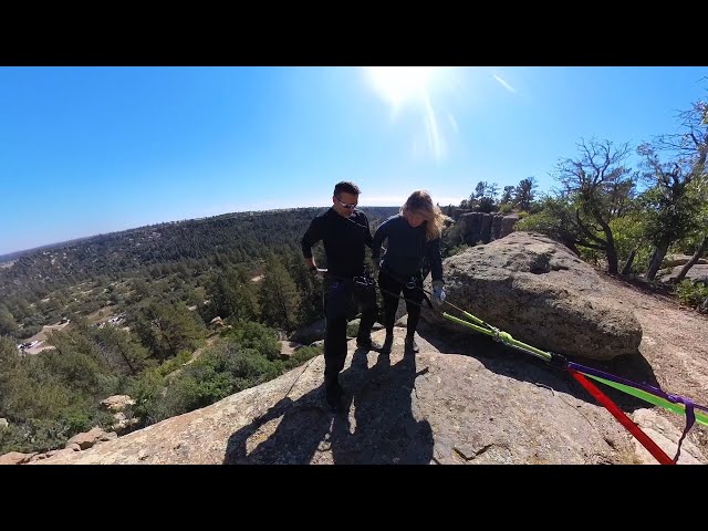 Rappelling with the squad in Castlewood Canyon #rappell #climb #castlewoodcanyon