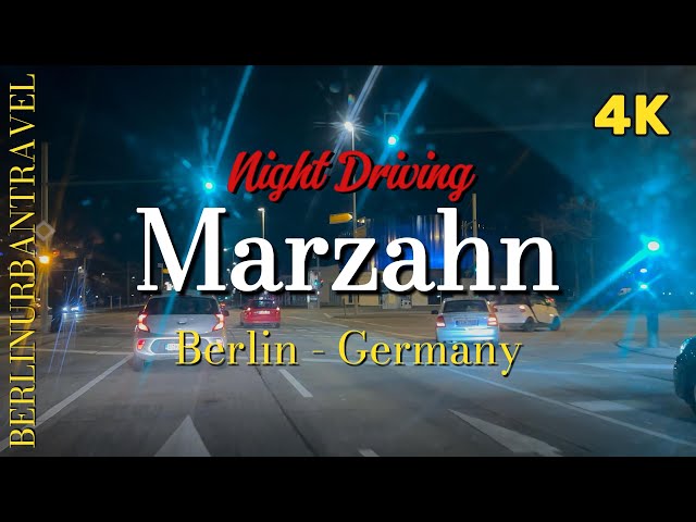 Berlin - Marzahn | Night Driving 🇩🇪 Germany 4K