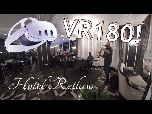 VR Travel Experience! Hotel Retlaw Saxophone Player in #VR180 #vrvideo #metaquest3 #applevisionpro