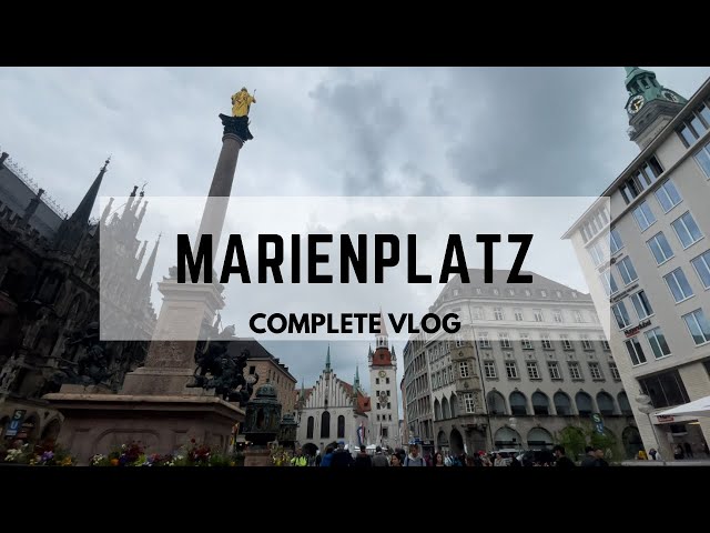 Walking Tour- Marienplatz - Historic City Centre of Munich - 4K Video  #germany #travelvlog #vlogger