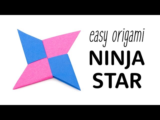 Origami Ninja Star Tutorial - Shuriken - Paper Kawaii