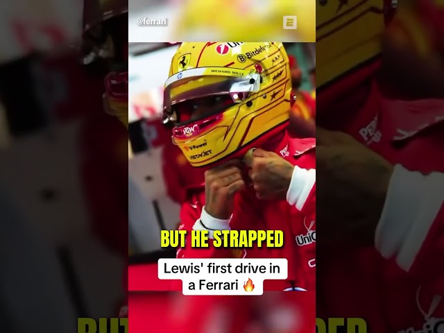 Lewis Hamilton First Drive As A Ferrari!