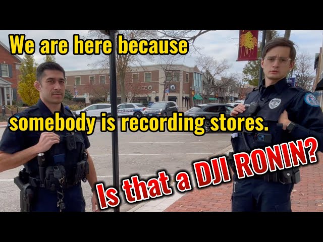 COPS CALLED FOR FILMING RICH SHOPPING DISTRICT!